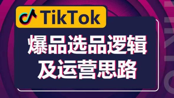 【6344期】TikTok爆品选品逻辑及运营思路：解决网络环境快速入门TikTok