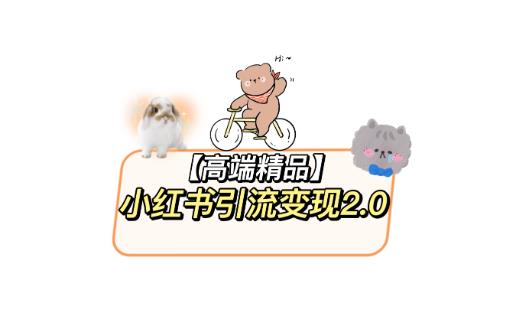 【6636期】小红书最新引流变现教程，全网最新最详细的视频教程以及素材