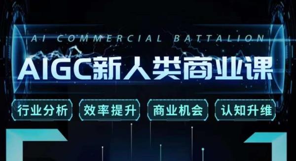 【7528期】张诗童·AIGC新人类商业课，​行业分析/效率提升/商业机会/认知升维