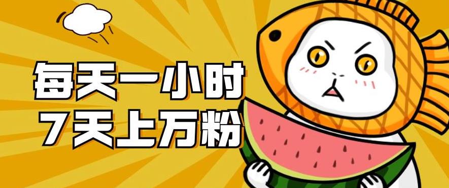 【8254期】暴力涨粉项目：每天一小时，七天上万粉【揭秘】