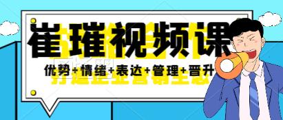 【9384】《崔璀视频课》五合一优势+情绪+表达+管理+晋升