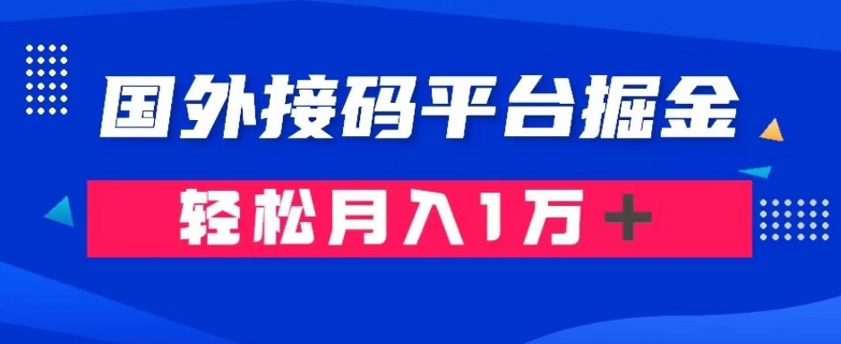 【9704】通过国外接码平台掘金：成本1.3，利润10＋，轻松月入1万＋【揭秘】