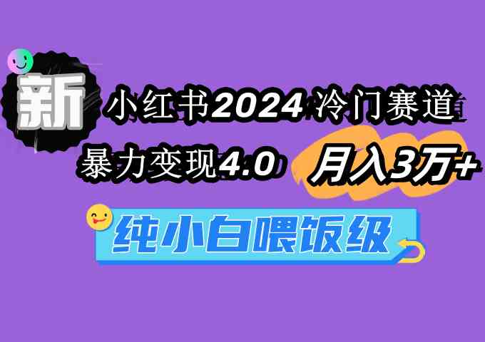 【11231】小红书2024冷门赛道 月入3万+ 暴力变现4.0 纯小白喂饭级