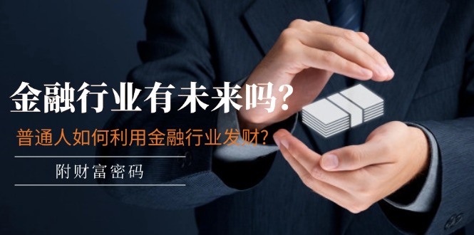 【13496】某付费文章：金融行业有未来吗？普通人如何利用金融行业发财?(附财富密码)