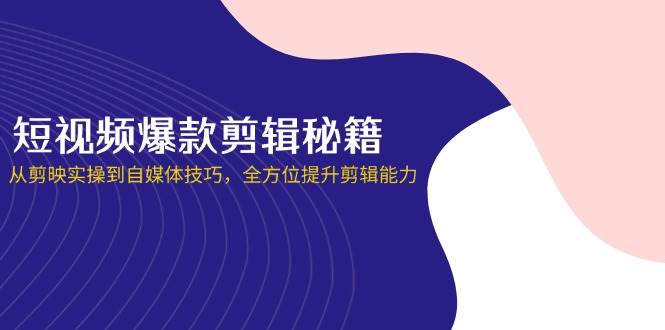 【17235】谢大狮教剪辑短视频爆款剪辑秘籍，从剪映实操到自媒体技巧，全方位提升剪辑能力