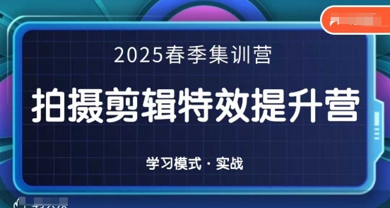 【17325】一见老师2025春季拍剪全能集训营，拍摄剪辑特效提升营