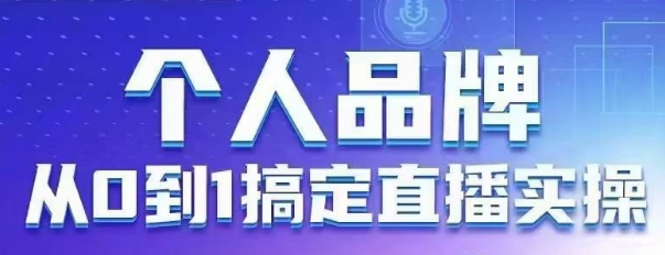 【17387】秋叶大叔个人品牌：从0到1搞定直播实操，用直播为你的个人品牌赋能，六大实操板块，放大个人影响力