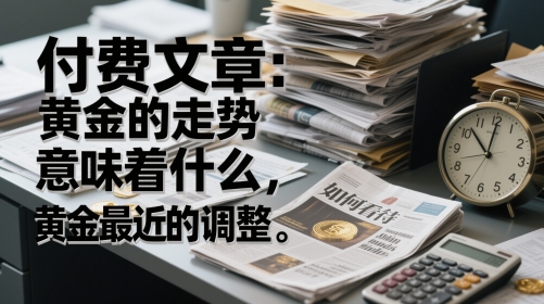 【18046】付费文章：黄金的走势意味着什么，如何看待黄金最近的调整