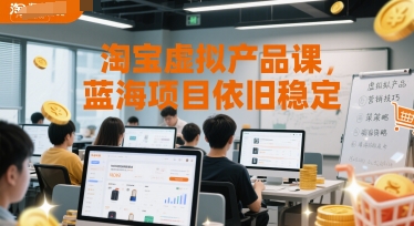 【18398】淘宝虚拟产品课，蓝海项目依旧稳定