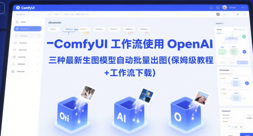 【18460】ComfyUI 工作流使用 OpenAI 三种最新生图模型自动批量出图(保姆级教程+工作流下载)