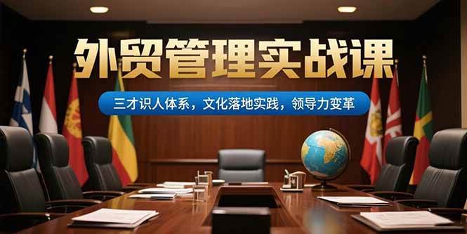 【18685】luis外贸管理实战课，三才识人体系，文化落地实践，领导力变革