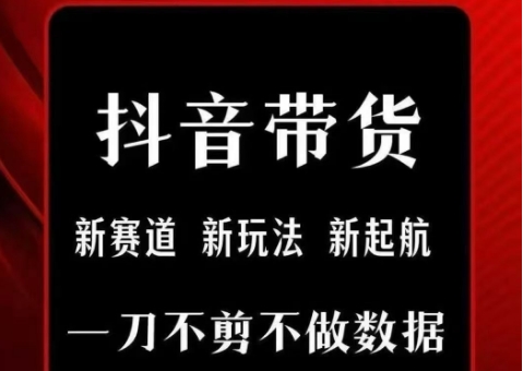 【18722】抖音短视频一刀不剪带货，不剪辑，不直播，每天发个视频，等着出单获取带货佣金