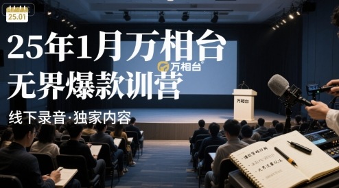 【19213】25年1月万相台无界爆款特训营线下录音