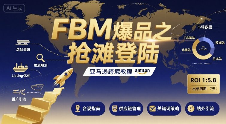 【19500】FBM爆品之抢滩登陆-亚马逊跨境教程