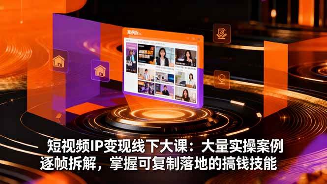 【20165】薛辉 群响 短视频IP变现线下大课：大量实操案例逐帧拆解，掌握可复制落地的搞钱技能