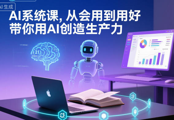 【20594】AI系统课，从会用到用好，带你用AI创造生产力
