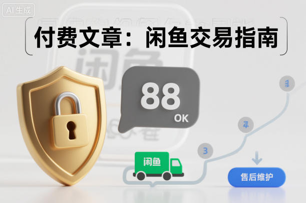 【20721】付费文章：闲鱼交易指南，怎么才能降低被坑被马扁的概率