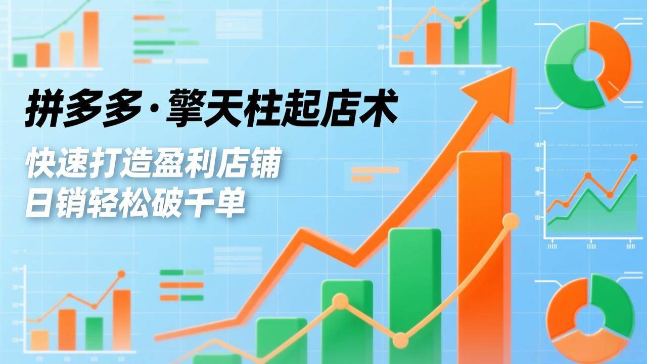 【21128】琪琪电商拼多多·擎天柱起店术【2026.1.22更新】，爆流布局、利润起飞、不断流，快速打造盈利店铺，日销轻松破千单